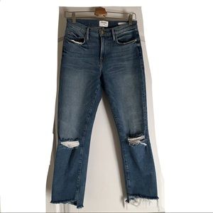 FRAME Denim Le Nouveau straight raw hem